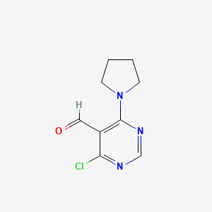 4-Chloro-6-(pyrrolidin-1-YL)pyrimidine-5-carbaldehyde