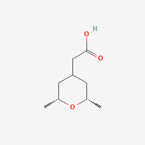 2-[(2R,6S)-2,6-Dimethyloxan-4-yl]acetic acid