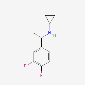 N-[1-(3,4-Difluorophenyl)ethyl]cyclopropanamine