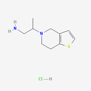 2-(6,7-dihydrothieno[3,2-c]pyridin-5(4H)-yl)propan-1-amine hydrochloride