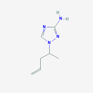 1-(Pent-4-en-2-yl)-1H-1,2,4-triazol-3-amine