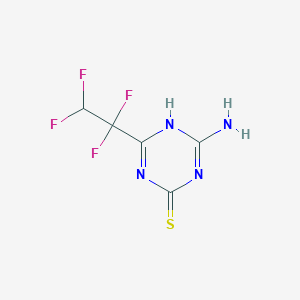 4-Amino-6-(1,1,2,2-tetrafluoroethyl)-1,3,5-triazine-2-thiol