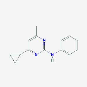 molecular formula C14H15N3 B131803 环丙唑菌胺 CAS No. 121552-61-2