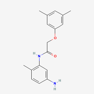 molecular formula C17H20N2O2 B1318058 N-(5-氨基-2-甲苯基)-2-(3,5-二甲苯氧基)乙酰胺 CAS No. 954251-39-9