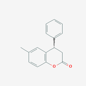 molecular formula C16H14O2 B131806 (4s)-6-Methyl-4-phenylchroman-2-one CAS No. 349547-18-8