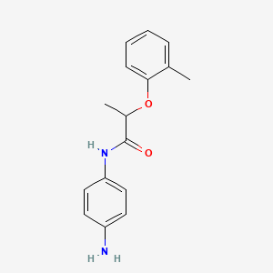 molecular formula C16H18N2O2 B1318067 N-(4-氨基苯基)-2-(2-甲基苯氧基)丙酰胺 CAS No. 954271-80-8