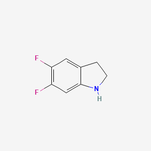 molecular formula C8H7F2N B1318071 5,6-Difluoroindoline CAS No. 954255-04-0