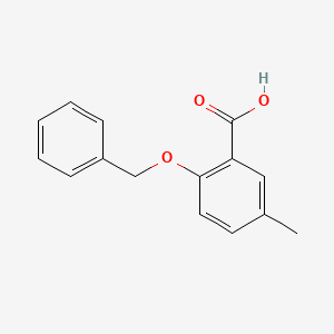 molecular formula C15H14O3 B1318091 2-(苄氧基)-5-甲基苯甲酸 CAS No. 67127-92-8