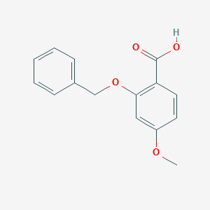 molecular formula C15H14O4 B1318092 2-(苄氧基)-4-甲氧基苯甲酸 CAS No. 13618-49-0