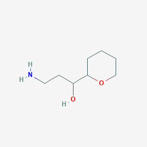 3-Amino-1-(oxan-2-yl)propan-1-ol