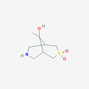 9-Hydroxy-9-methyl-3lambda6-thia-7-azabicyclo[3.3.1]nonane-3,3-dione