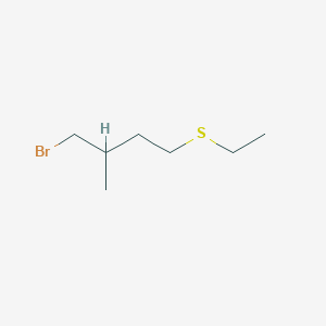 1-Bromo-4-(ethylsulfanyl)-2-methylbutane