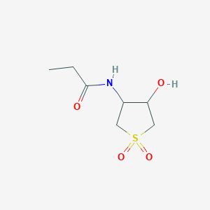 N-(4-Hydroxy-1,1-dioxo-1lambda6-thiolan-3-yl)propanamide