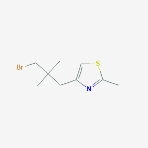 4-(3-Bromo-2,2-dimethylpropyl)-2-methyl-1,3-thiazole