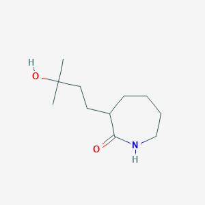 3-(3-Hydroxy-3-methylbutyl)azepan-2-one