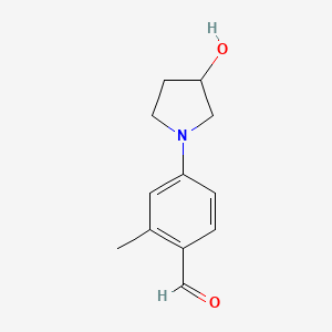 4-(3-Hydroxypyrrolidin-1-yl)-2-methylbenzaldehyde