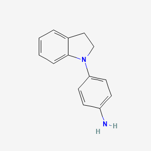 B1318114 4-(2,3-dihydro-1H-indol-1-yl)aniline CAS No. 224036-13-9