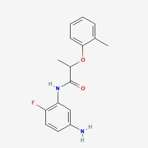 B1318117 N-(5-Amino-2-fluorophenyl)-2-(2-methylphenoxy)-propanamide CAS No. 954568-89-9