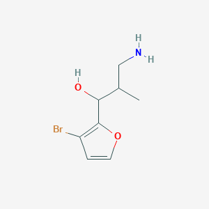 3-Amino-1-(3-bromofuran-2-yl)-2-methylpropan-1-ol