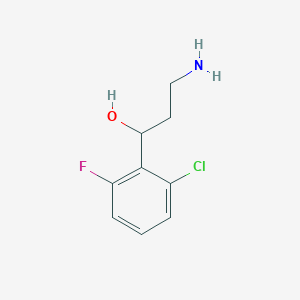 3-Amino-1-(2-chloro-6-fluorophenyl)propan-1-ol