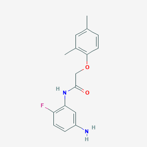 B1318139 N-(5-Amino-2-fluorophenyl)-2-(2,4-dimethylphenoxy)acetamide CAS No. 954580-48-4