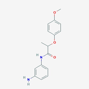 B1318145 N-(3-Aminophenyl)-2-(4-methoxyphenoxy)propanamide CAS No. 954563-77-0
