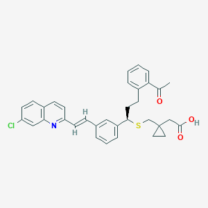 molecular formula C₃₄H₃₂ClNO₃S B131817 Montelukast Methyl Ketone CAS No. 937275-23-5