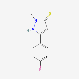 3-(4-fluorophenyl)-1-methyl-1H-pyrazole-5-thiol