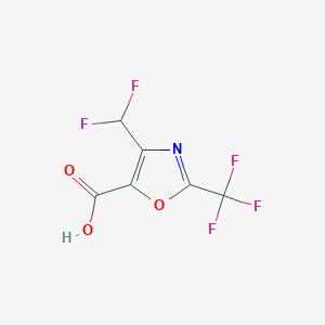 4-(Difluoromethyl)-2-(trifluoromethyl)-1,3-oxazole-5-carboxylic acid