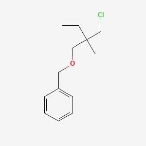 {[2-(Chloromethyl)-2-methylbutoxy]methyl}benzene