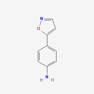 molecular formula C9H8N2O B1318197 4-(异噁唑-5-基)苯胺 CAS No. 832740-73-5