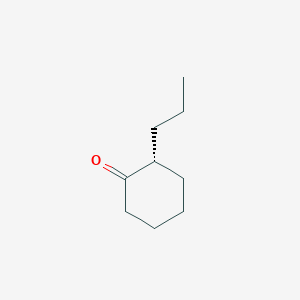 molecular formula C9H16O B13182034 (2R)-2-Propylcyclohexan-1-one 