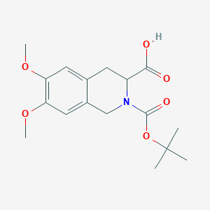2-(tert-Butoxycarbonyl)-6,7-dimethoxy-1,2,3,4-tetrahydroisoquinoline-3-carboxylic acid