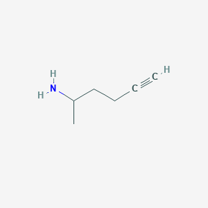 molecular formula C6H11N B13182274 Hex-5-yn-2-amine 