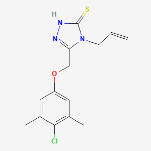 4-allyl-5-[(4-chloro-3,5-dimethylphenoxy)methyl]-4H-1,2,4-triazole-3-thiol
