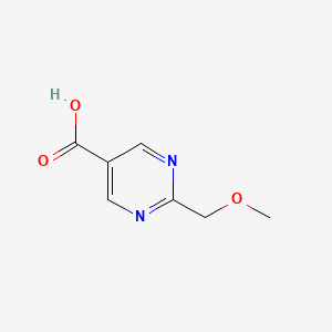 molecular formula C7H8N2O3 B13182441 2-(Methoxymethyl)pyrimidine-5-carboxylic acid 