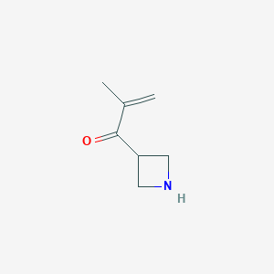 molecular formula C7H11NO B13182486 1-(Azetidin-3-yl)-2-methylprop-2-en-1-one 