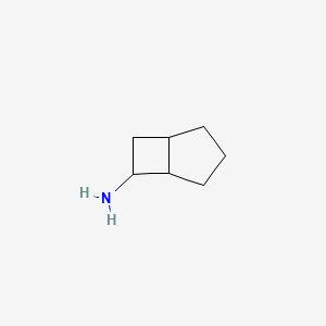 molecular formula C7H13N B13182581 Bicyclo[3.2.0]heptan-6-amine 