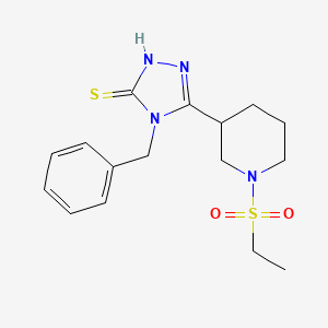 4-benzyl-5-[1-(ethylsulfonyl)piperidin-3-yl]-4H-1,2,4-triazole-3-thiol
