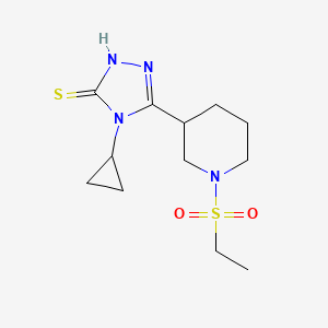 4-cyclopropyl-5-[1-(ethylsulfonyl)piperidin-3-yl]-4H-1,2,4-triazole-3-thiol