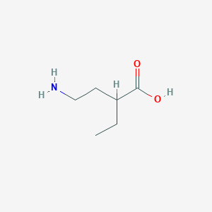 molecular formula C6H13NO2 B13182642 4-Amino-2-ethylbutanoic acid 