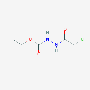 molecular formula C6H11ClN2O3 B13182745 2-Chloro-1-({[(propan-2-yloxy)carbonyl]amino}amino)ethan-1-one 