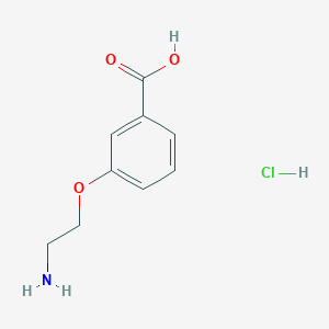 molecular formula C9H12ClNO3 B1318275 3-(2-Aminoethoxy)benzoic acid hydrochloride CAS No. 76585-29-0