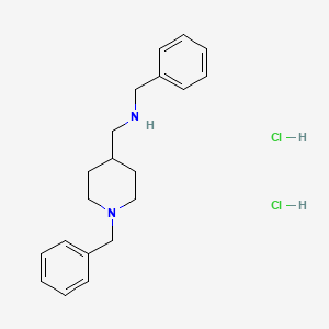 N-benzyl-N-[(1-benzylpiperidin-4-yl)methyl]amine dihydrochloride