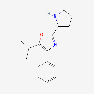 4-Phenyl-5-(propan-2-yl)-2-(pyrrolidin-2-yl)-1,3-oxazole