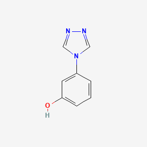 molecular formula C8H7N3O B1318293 3-(4H-1,2,4-Triazol-4-yl)phenol CAS No. 746656-39-3