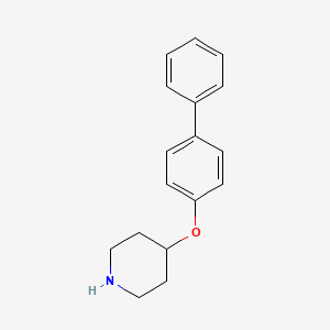 molecular formula C17H19NO B1318303 4-([1,1'-联苯]-4-氧基)哌啶 CAS No. 397278-00-1