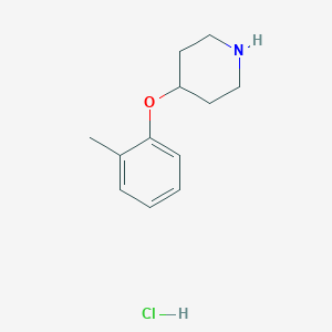 molecular formula C12H18ClNO B1318313 4-(2-Methylphenoxy)piperidine hydrochloride CAS No. 65367-95-5