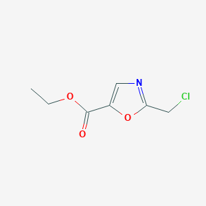 molecular formula C7H8ClNO3 B131832 Ethyl 2-(chloromethyl)-1,3-oxazole-5-carboxylate CAS No. 96315-26-3