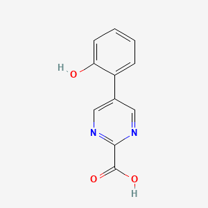 5-(2-Hydroxyphenyl)pyrimidine-2-carboxylic acid